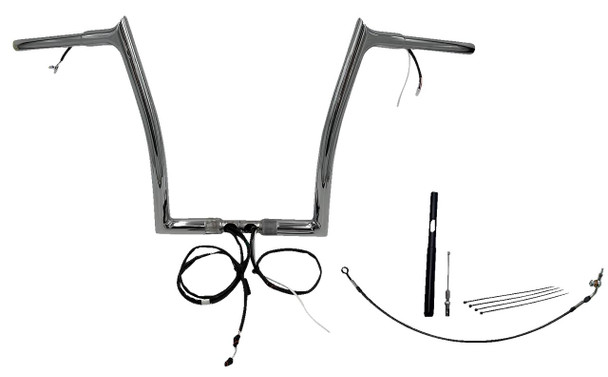 FAT BAGGERS INC. Fat Baggers Inc. 14" Pointed Top Handlebar Kit Chrome 2021-2024 Road Glide FLTRXSE FLTRKSE FLTRXST 912914 