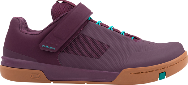 CRANKBROTHERS Stamp Speed Lace Flat Shoes - Purple/Gum - US 8.5 STS29546A085 CRANKBROTHERS Stamp Speed Lace Flat Shoes - Purple/Gum - US 8.5 STS29546A085