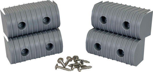  CALIBER Bunk Wrap Endcap - 2"x4" - Gray - 4 Pack 23051 
