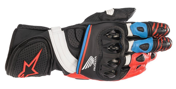  ALPINESTARS Honda GP Plus R v2 Gloves - Black/Bright Red/Blue - XL 3556321-1317-XL 
