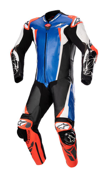  ALPINESTARS Racing Absolute v2 1-Piece Leather Suit - Black/Blue/White/Red - US 40 / EU 50 3156323718350 