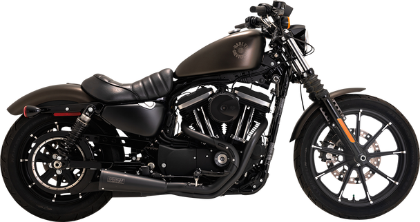 VANCE & HINES Upsweep 2-into-1 Exhaust System - Stainless Steel - Black 47627