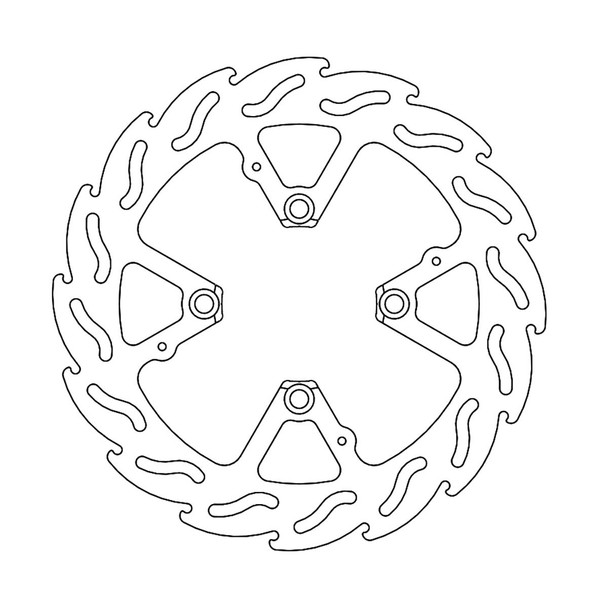  MOTO-MASTER Brake Rotor - Front - Flame 110381-PU 