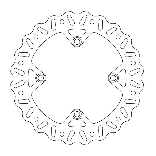  MOTO-MASTER Brake Rotor - Rear - Nitro 110405-PU 