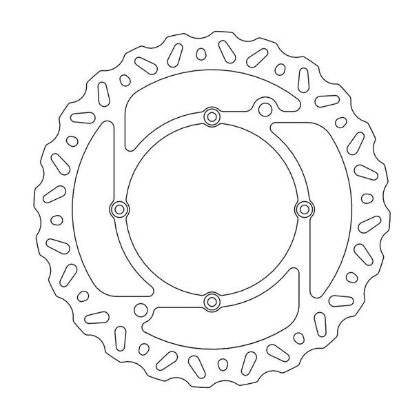  MOTO-MASTER Brake Rotor - Front - Nitro 110404-PU 