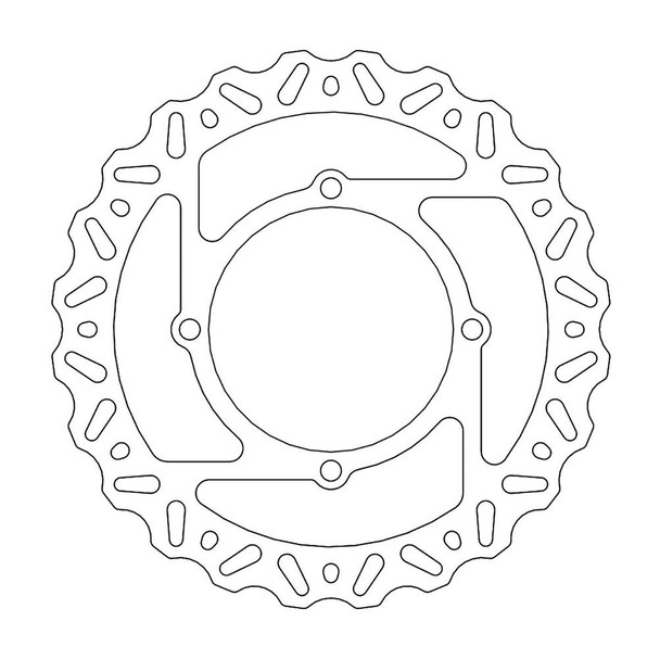  MOTO-MASTER Brake Rotor - Front - Nitro 110375-PU 