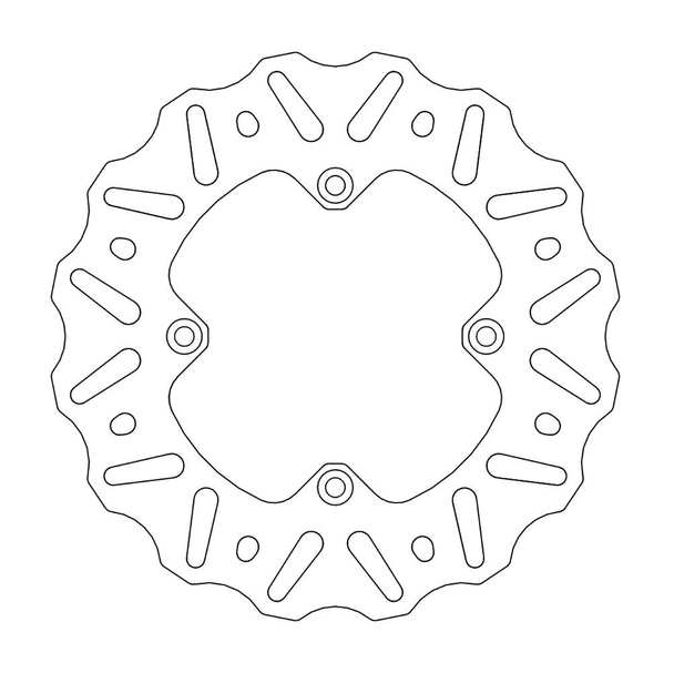 MOTO-MASTER Brake Rotor - Rear - Nitro 110366-PU