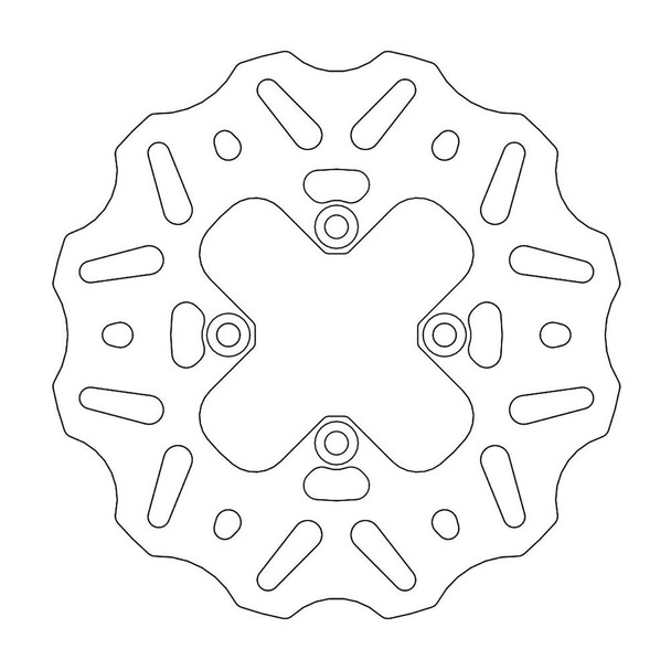  MOTO-MASTER Brake Rotor - Rear - Nitro 110364-PU 