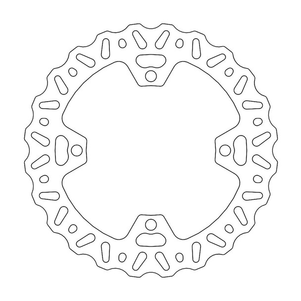  MOTO-MASTER Brake Rotor - Rear - Nitro 110358-PU 