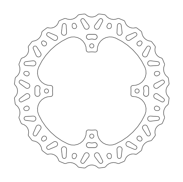 MOTO-MASTER Brake Rotor - Rear - Nitro 110356-PU