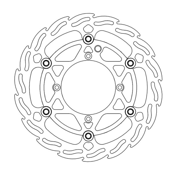 MOTO-MASTER Brake Rotor - Front - Flame 112160-PU 