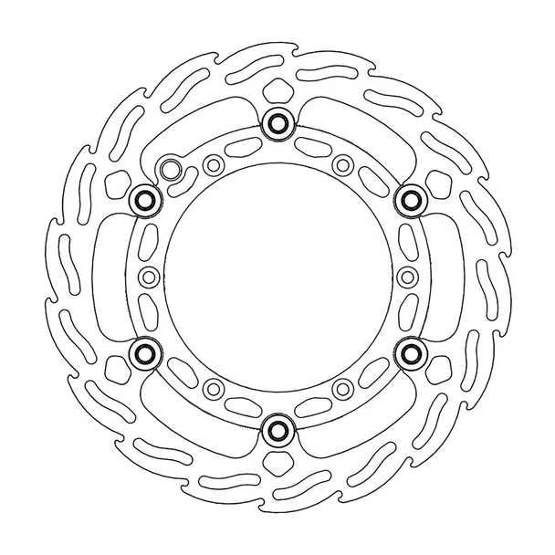 MOTO-MASTER Brake Rotor - Front - Flame 112145-PU