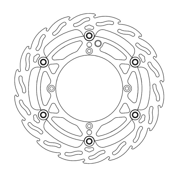  MOTO-MASTER Brake Rotor - Front - Flame 112089-PU 