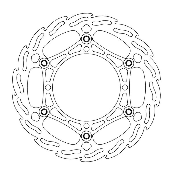  MOTO-MASTER Brake Rotor - Front - Flame 111036-PU 