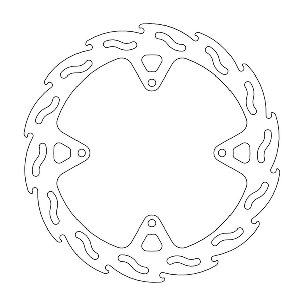 MOTO-MASTER Brake Rotor - Rear - Flame 110646-PU