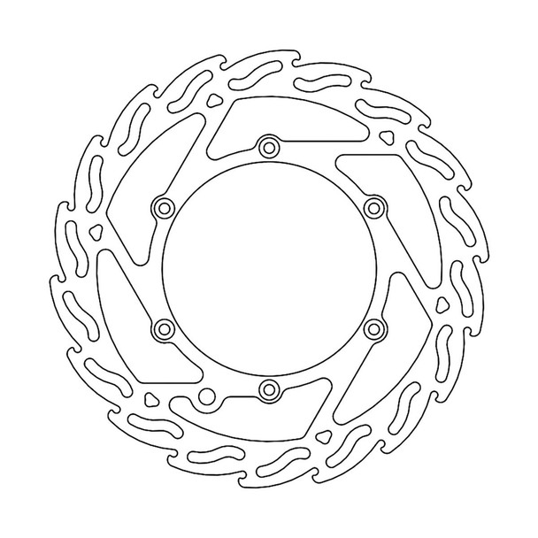 MOTO-MASTER Brake Rotor - Front - Flame 110298-PU 