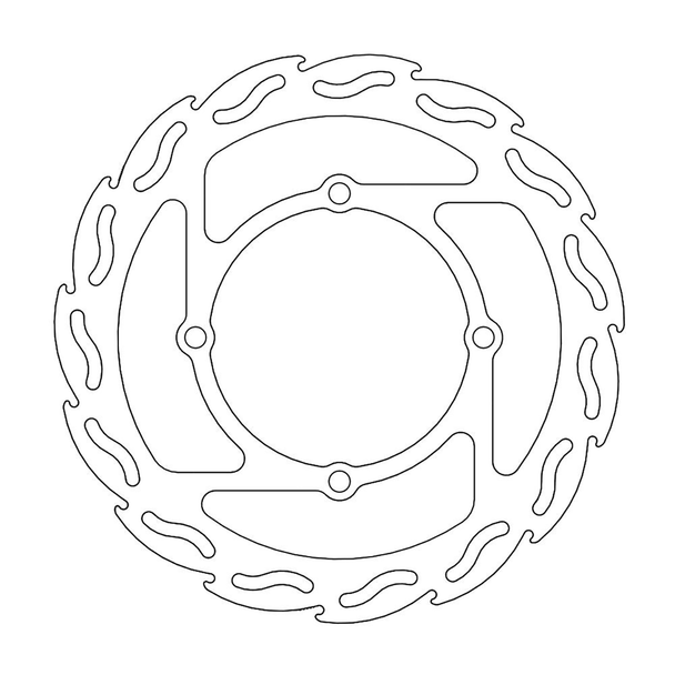 MOTO-MASTER Brake Rotor - Front - Flame 110288-PU