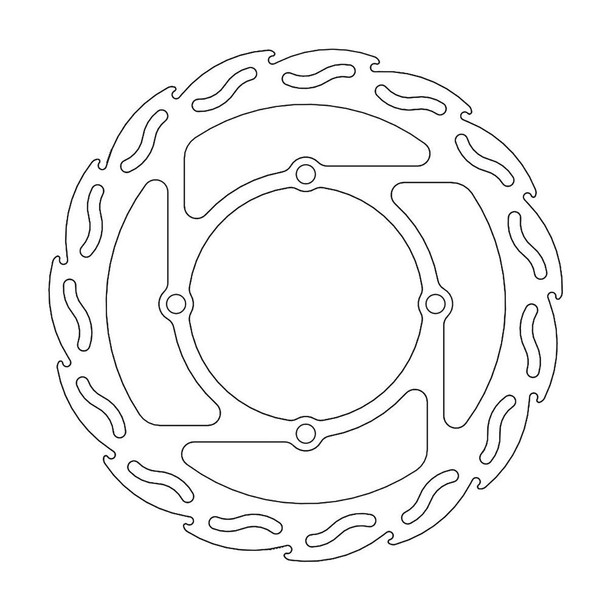  MOTO-MASTER Brake Rotor - Front - Flame 110288-PU 
