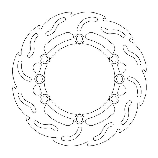  MOTO-MASTER Brake Rotor - Rear - Flame 110261-PU 