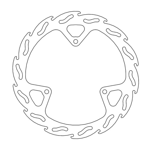  MOTO-MASTER Brake Rotor - Front - Flame 110240-PU 
