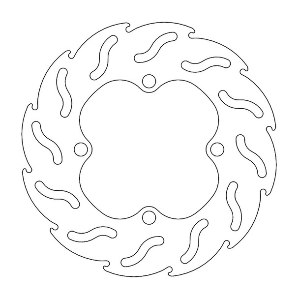  MOTO-MASTER Brake Rotor - Front/Rear - Flame 110239-PU 