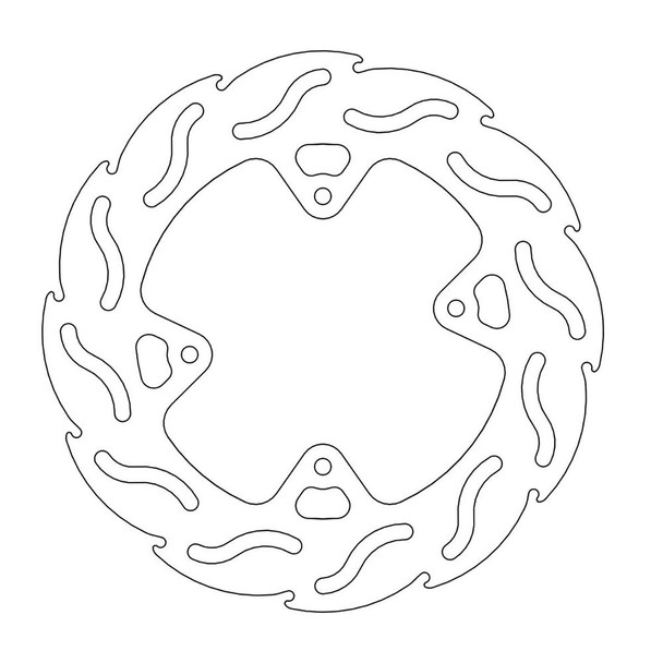  MOTO-MASTER Brake Rotor - Front - Flame 110231-PU 