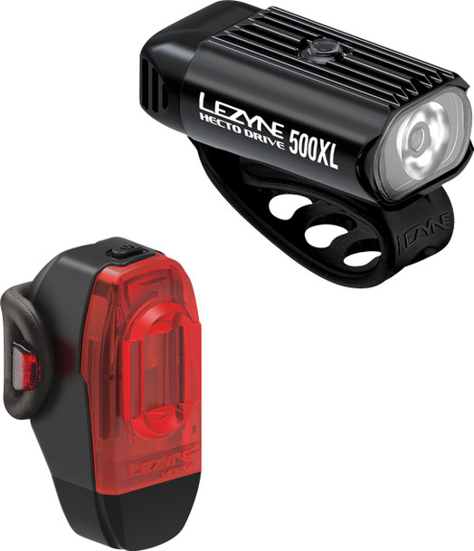  LEZYNE Hectro Drive 500XL / KTV Pair - Front & Back - LED - 500 lm / 150 lm 1LED9PV1204 