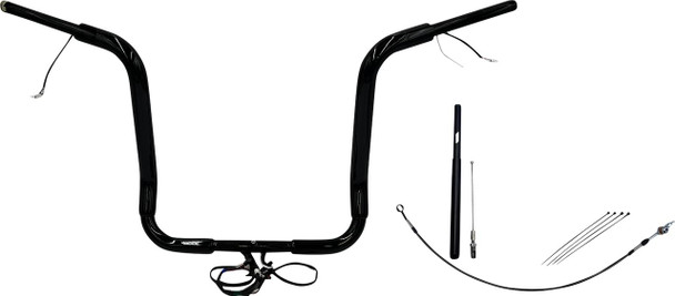 FAT BAGGERS INC. Fat Baggers Inc. 16" Pointed Top Handlebar Kit Black 2021-2025 Road Glide FLTRXSE 812416-B 