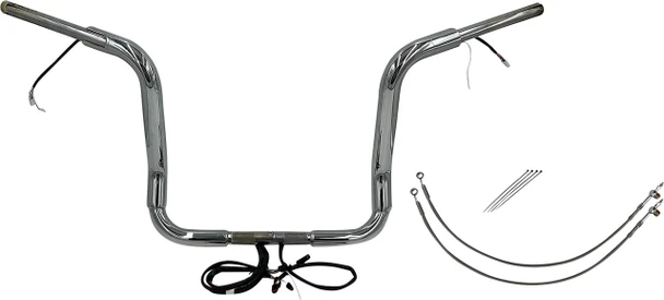 FAT BAGGERS INC. Fat Bagger Inc. 14" Chrome Pointed Top Handlebar Kit for 2015-2020 Road Glide FLTRX/S 802514 