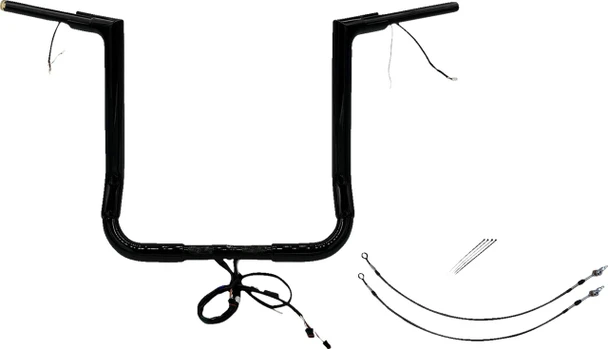 FAT BAGGERS INC. Fat Baggers Inc. 16" Flat Top Handlebar Kit for 2016-2020 Harley-Davidson Street Glide FLHX 602216-B 