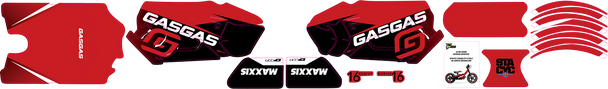 D'COR VISUALS STACYC* Stability Cycle Graphic Kit - 16" - Brushless - GasGas 10-80-209B