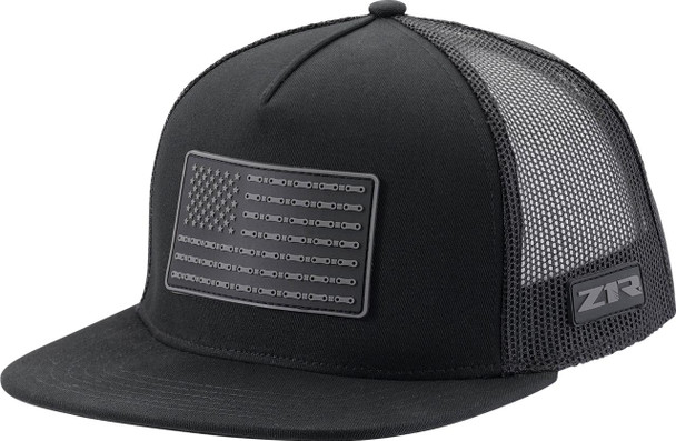  Z1R Flag Patch Snapback Hat - Black 2501-4023 
