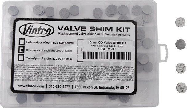  VINTCO Shim Kit - 13.00 mm - 2.00 mm-3.10 mm 13SHIMKIT 