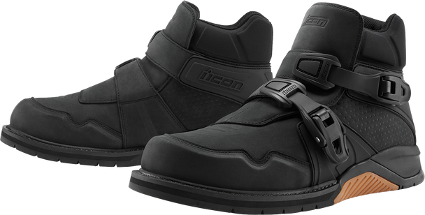 ICON Slabtown Waterproof Boots - Black - Size 8 3403-1305