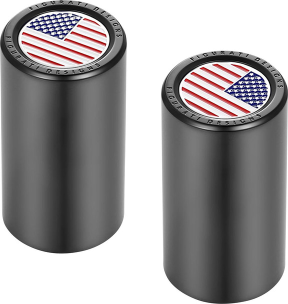  FIGURATI DESIGNS Docking Hardware Covers - American Flag - Long - Black FD21-DC-2545-BK 