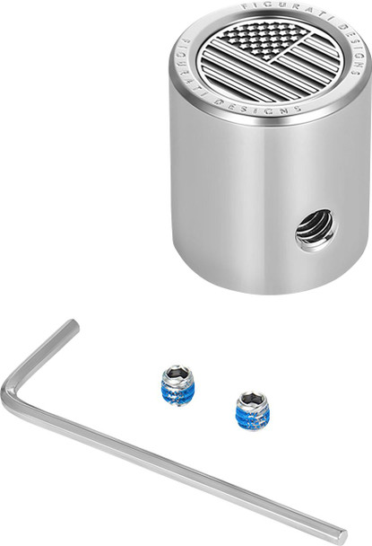  FIGURATI DESIGNS Heel-Toe Shifter Cover - American Flag - Stainless Steel FD26-HTSC-SS 