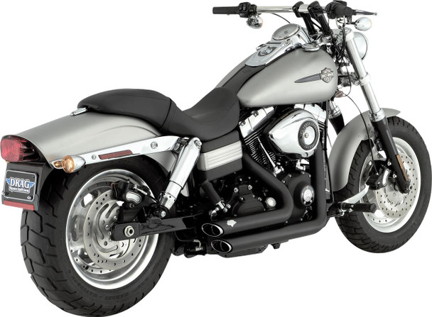  VANCE & HINES Shortshots Staggered Exhaust System - Matte Black 47317 
