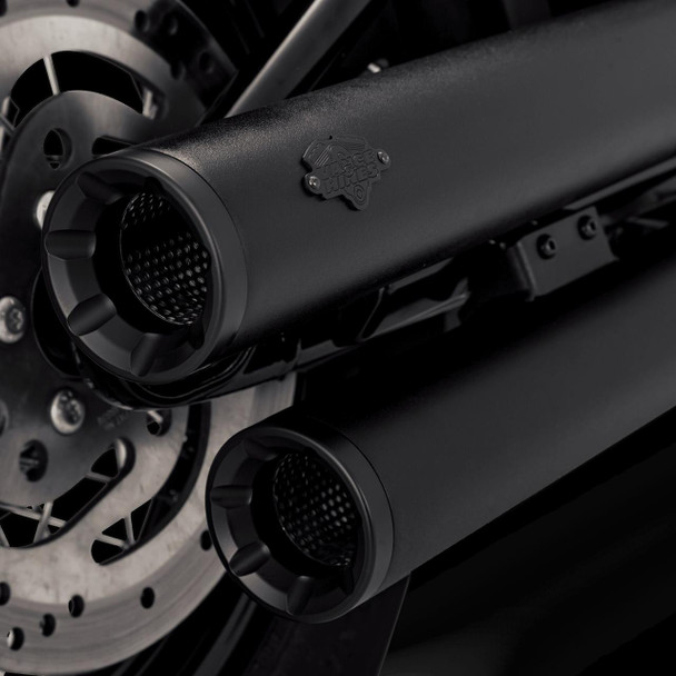  VANCE & HINES Eliminator 300 Slip-On Mufflers - Black 46312 