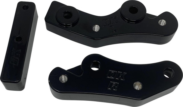  DK CUSTOM PRODUCTS Floorboard Relocators - Black - FL DKSFTM8-FLB-RLO 