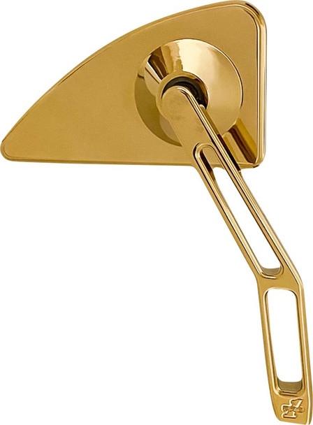  PRO-ONE PERF.MFG. Mirror - Mini w/V2 Cut-Out Stem - Gold - Right 102130TIN 