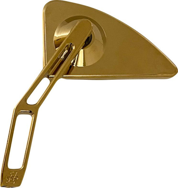  PRO-ONE PERF.MFG. Mirror - Mini w/V2 Cut-Out Stem - Gold - Left 102120TIN 