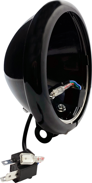 CUSTOM DYNAMICS Headlight Bucket - 5-3/4" - Black CD-18ST-BUCKET