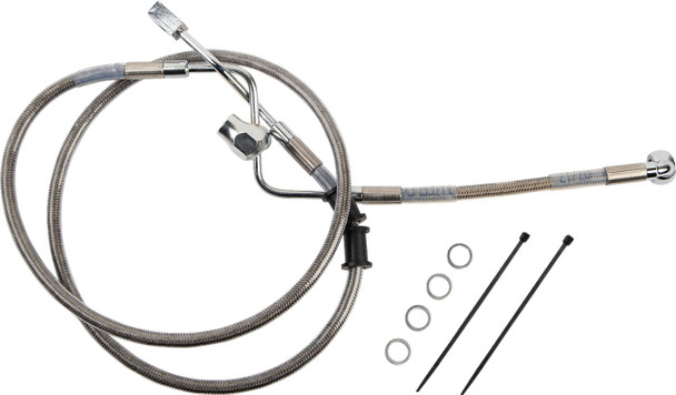  DRAG SPECIALTIES Brake Line - Rear - Master Cylinder to ABS - Stainless Steel 618602 