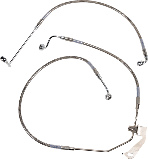 DRAG SPECIALTIES Brake Line - Rear - Non-ABS - Stainless Steel 640232