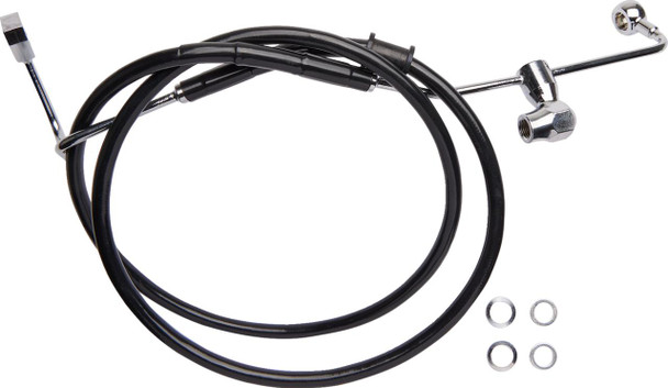  DRAG SPECIALTIES Brake Line - Rear - ABS - Black 6142100-BLK 
