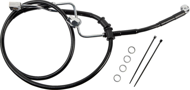  DRAG SPECIALTIES Brake Line - Rear - Master Cylinder to ABS - Black 618602-BLK 