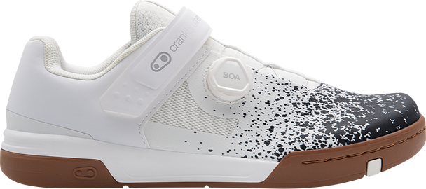 CRANKBROTHERS Stamp BOA? Flat Shoes - Black/White Splatter - US 7 STB11020S-7.0