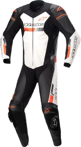  ALPINESTARS GP Force Chaser 1-Piece Suit - Black/White/Red Fluo - US 46 / EU 56 3150321-1231-56 