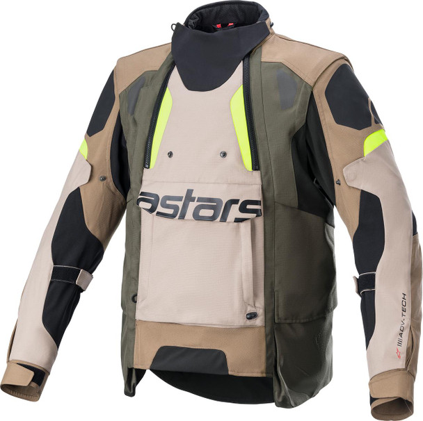  ALPINESTARS Halo Drystar Jacket - Black/Sand/Yellow - Medium 3204822-865-M 