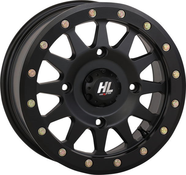 HIGH LIFTER Wheel - HLA1 Beadlock - Front/Rear - Matte Black - 15x7 - 5/4.5 - 5+2 (+40 mm) 15HLA1-1445